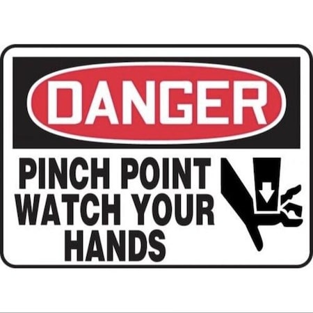 Accuform OSHA DANGER SAFETY SIGN PINCH POINT MEQM072XV MEQM072XV